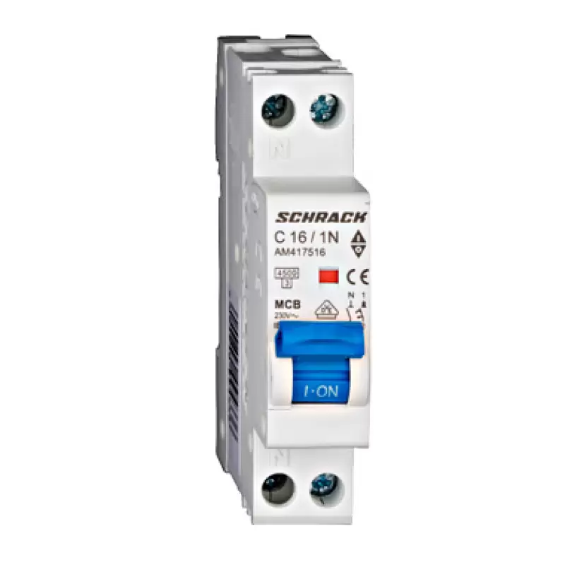Siguranta Automata Schrack AM417516 C16A 1P+N,4.5kw * 47157                                                                                                                                             