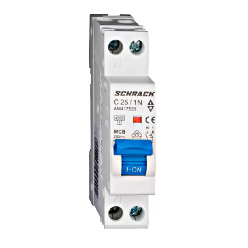 Siguranta Automata Schrack AM417525,C25A 1P+N ,4.6KA ,1modul * 47161                                                                                                                                    