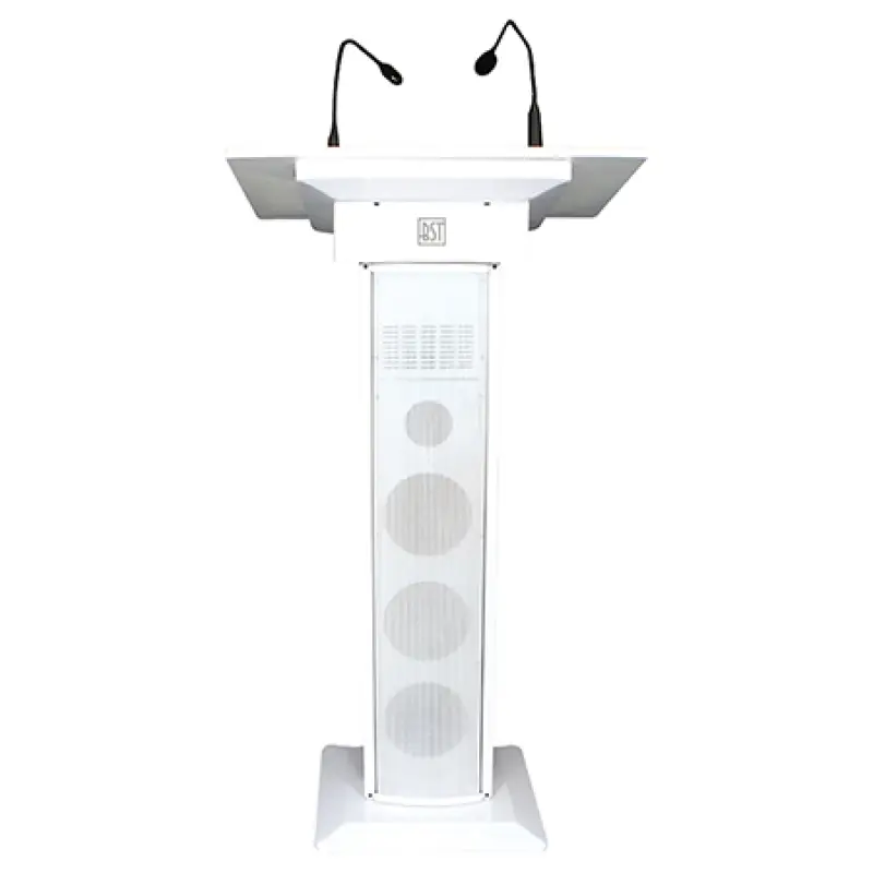 PUPITRU CONFERINTA 60W + MICROFOANE CONFERINTA - ALB  AMC73
