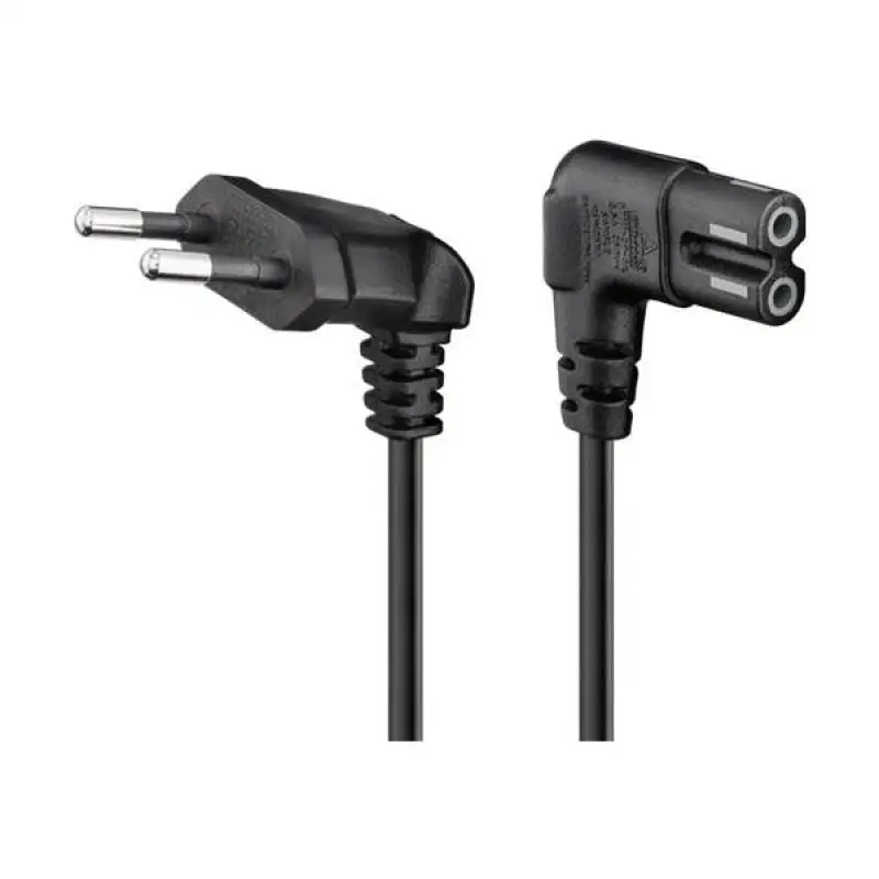 Cablu alimentare TV /cas  3m cu conectorii cotiti 90gr Gb97354 cable-pw-cee7-iec7-3.00bk.37375                                                                                                          