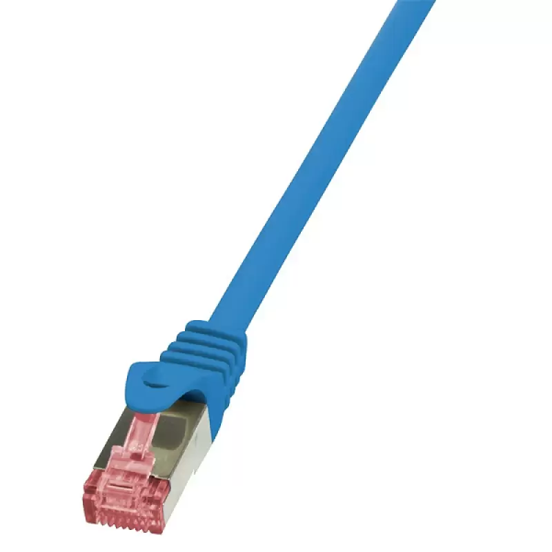 CQ2016S Patchcord S/FTP cat6 0.25m albastru LogiLink 47207                                                                                                                                              