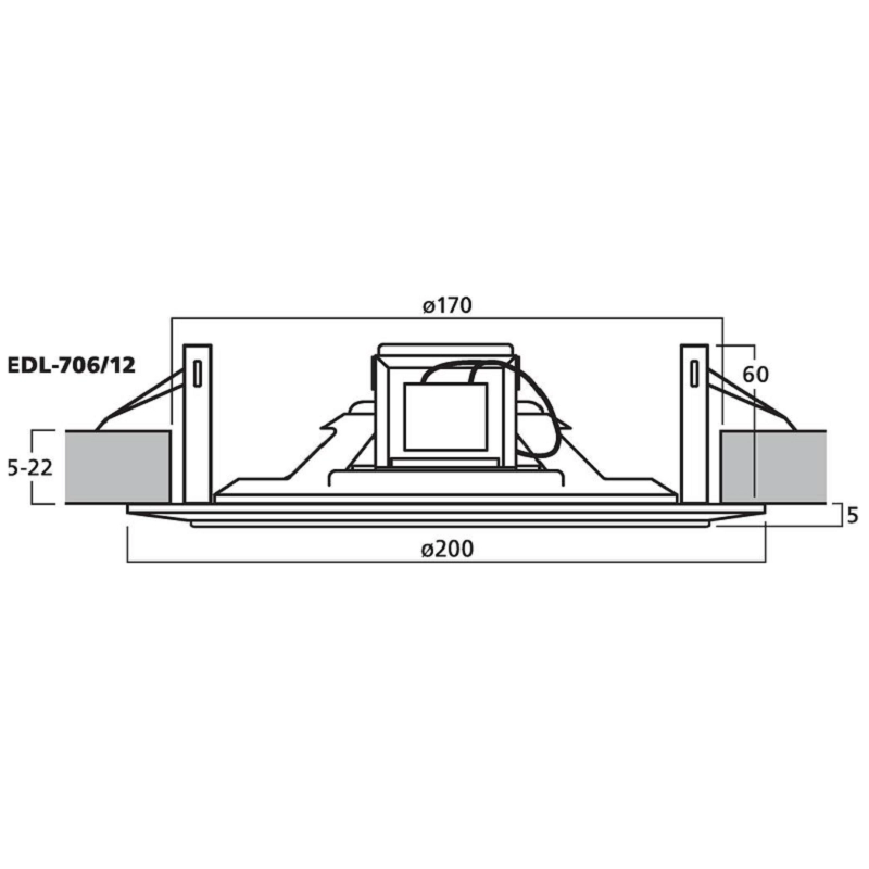 Difuzor PA de tavan 110v  6/3/1.5w Stage Line  EDL-706 42924                                                                                                                                            