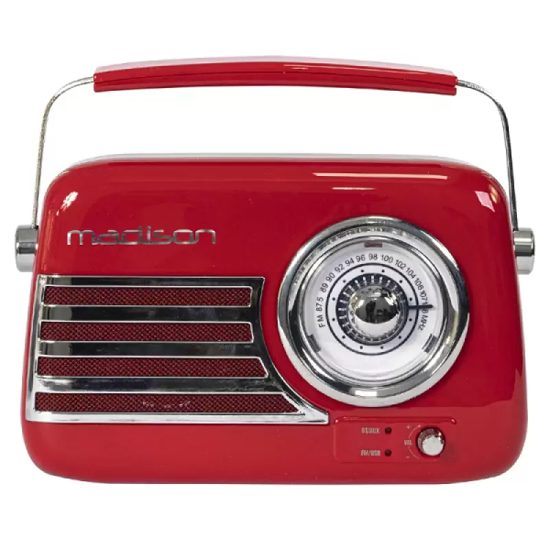 Radio FM portabil 15w Nostalgia cu Bluetooth/aux ,Freesound-vr40,negru  47637                                                                                                                           