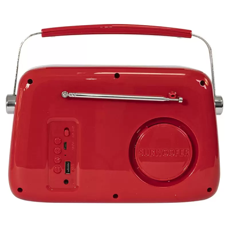 Radio FM portabil 15w Nostalgia cu Bluetooth/aux ,Freesound-vr40,negru  47637                                                                                                                           
