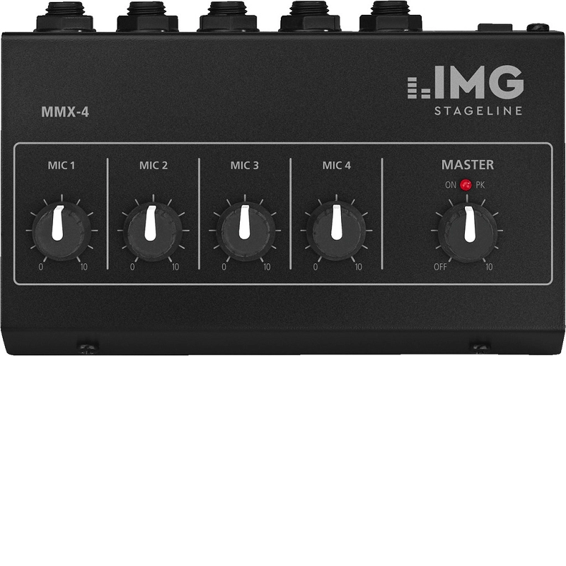 MMX-4 img Stage Line mixer microfon mini 4in-1out  42081                                                                                                                                                
