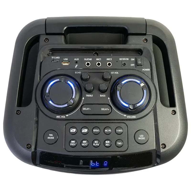 Boxa portabila cu efecte LED 12"/30cm  TWS/ BT/USB/AUX//MSD  MOBILE800