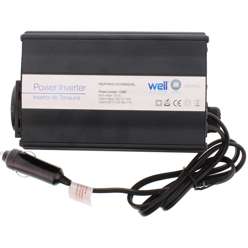 Invertor de tensiune 12V-220V 1500W Greencell PSUP-INV/-12V1500W-GC 44036                                                                                                                               