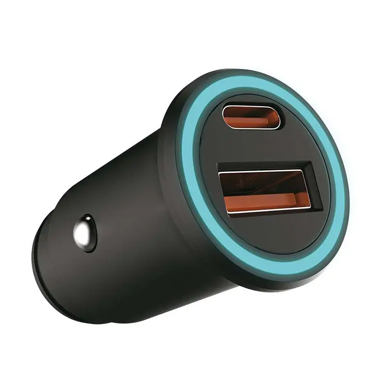 Incarcator auto quick charge USB + TIP C SKU-7744