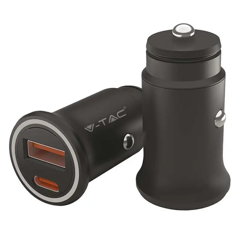 Incarcator auto quick charge USB + TIP C SKU-7744