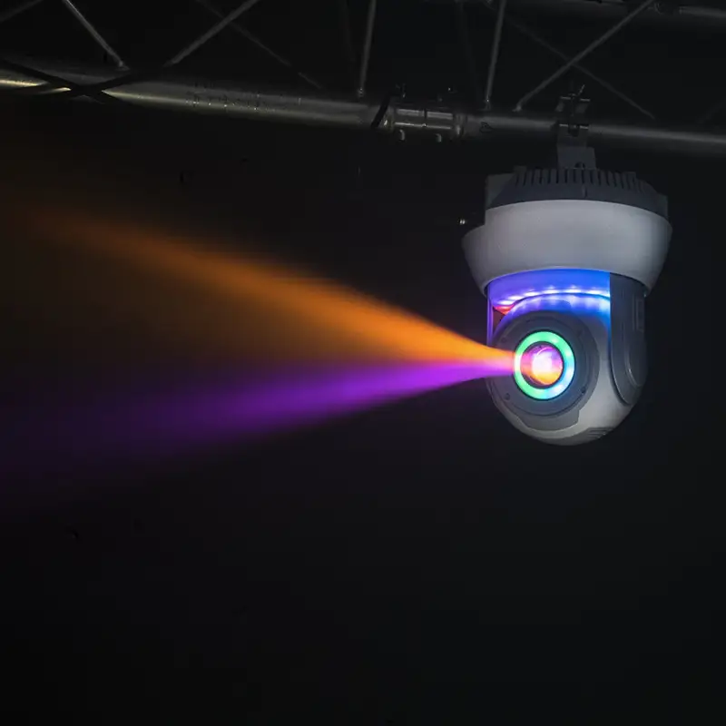 Moving head GOBO 30W RGB + inele luminate  STAR-SPOT-BL