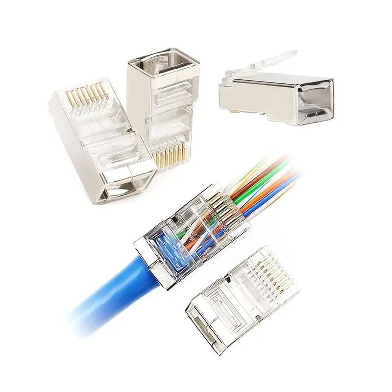 Mufa RJ45 UTP Cat6 ecranata  pass through  tel0074 46527                                                                                                                                                