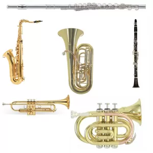 Instrumente de suflat din alama , clarinete