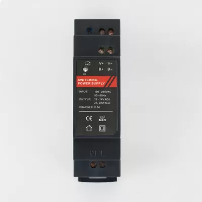 Sursa alimentare 12v/2a cu Backup DR12024-01B cu prindere pe sina DIN * 47388   
