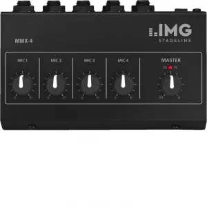 MMX-4 img Stage Line mixer microfon mini 4in-1out  42081                        