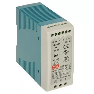 Sursa alimentare 12v/5a pe Sina Din Mean Well MDR-60-12  37515                  