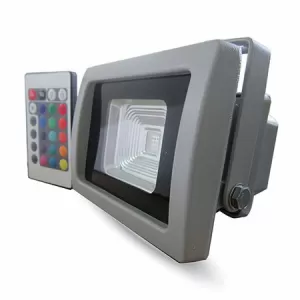 Reflector Led SMD 10W RGB cu senzor de lumina +telecomanda SKU-5894 43794       